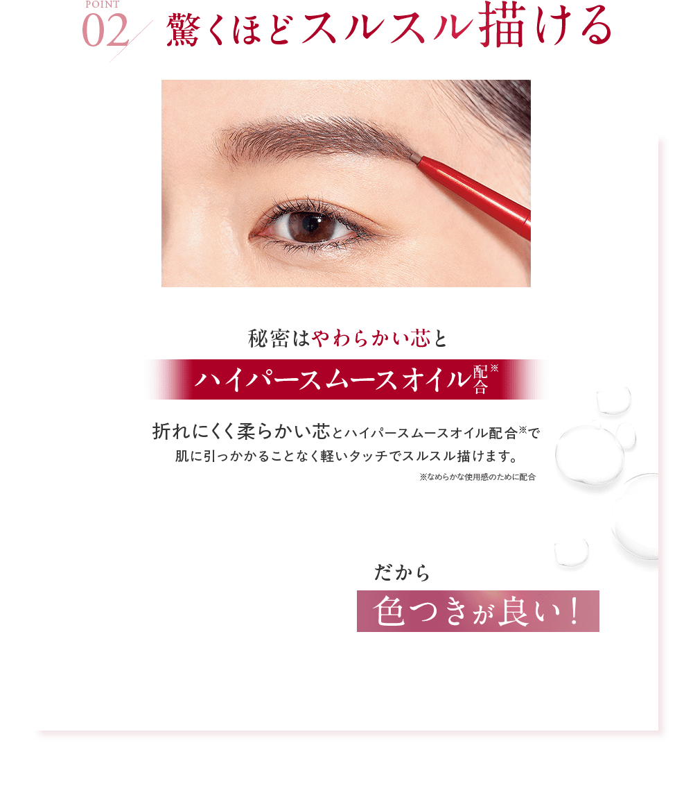 POINT02 驚くほどスルスル描ける