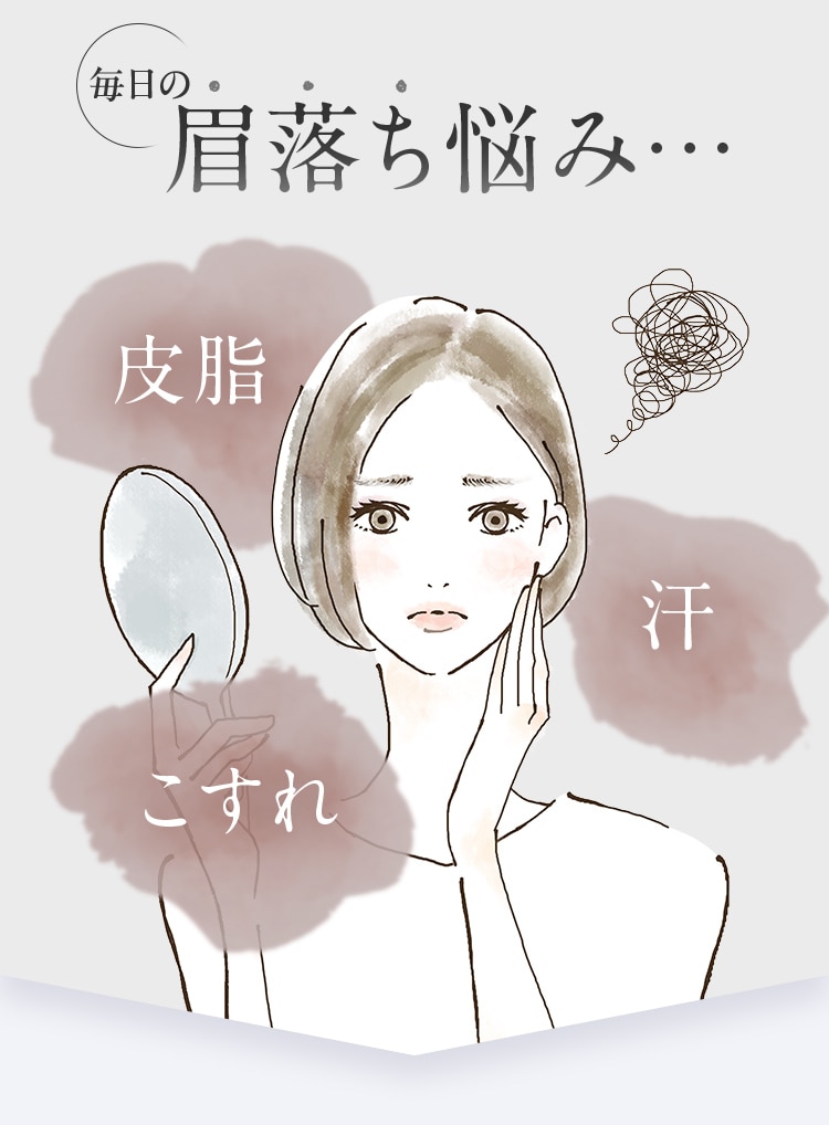 毎日の眉落ち悩み...